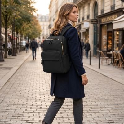 SAC A DOS WEEK END FEMME ESCALE URBAIN NOIR 