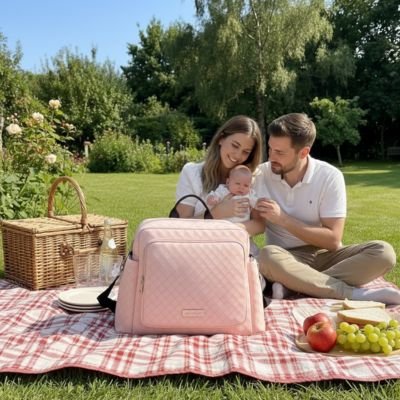 Sac à langer bébé spacieux, idéal pour organiser les essentiels de bébé