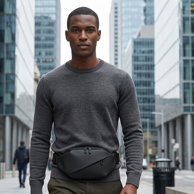 Sac banane homme stylé et sécuritaire en milieu urbain