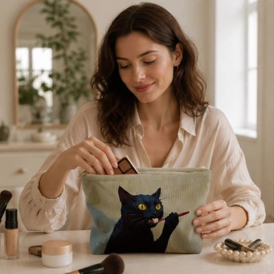 Trousse à maquillage Amour de Chat noir