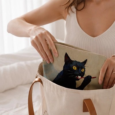 Trousse à maquillage Édition Amour de Chat noir