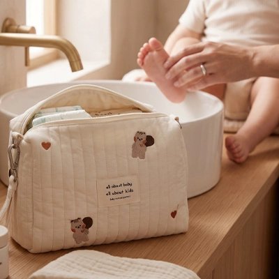 Trousse de toilette bébé voyage castors