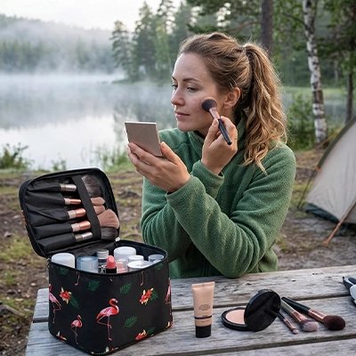 Trousse de toilette Compacte Voyage Protect en camping