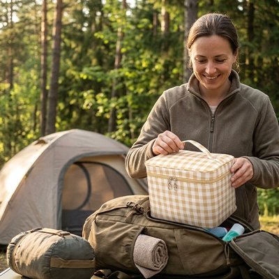 Trousse de toilette femme Campagne Chic avec tout l'essentiel