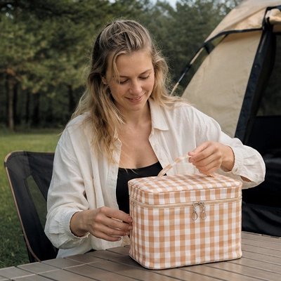 Trousse de toilette femme Campagne Chic en camping