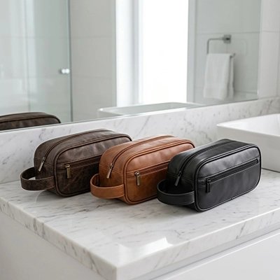 Trousse de toilette le Luxe Raffiné démonstration en trois couleurs