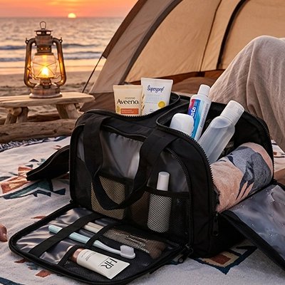 Trousse de toilette voyage tout-en-un noir